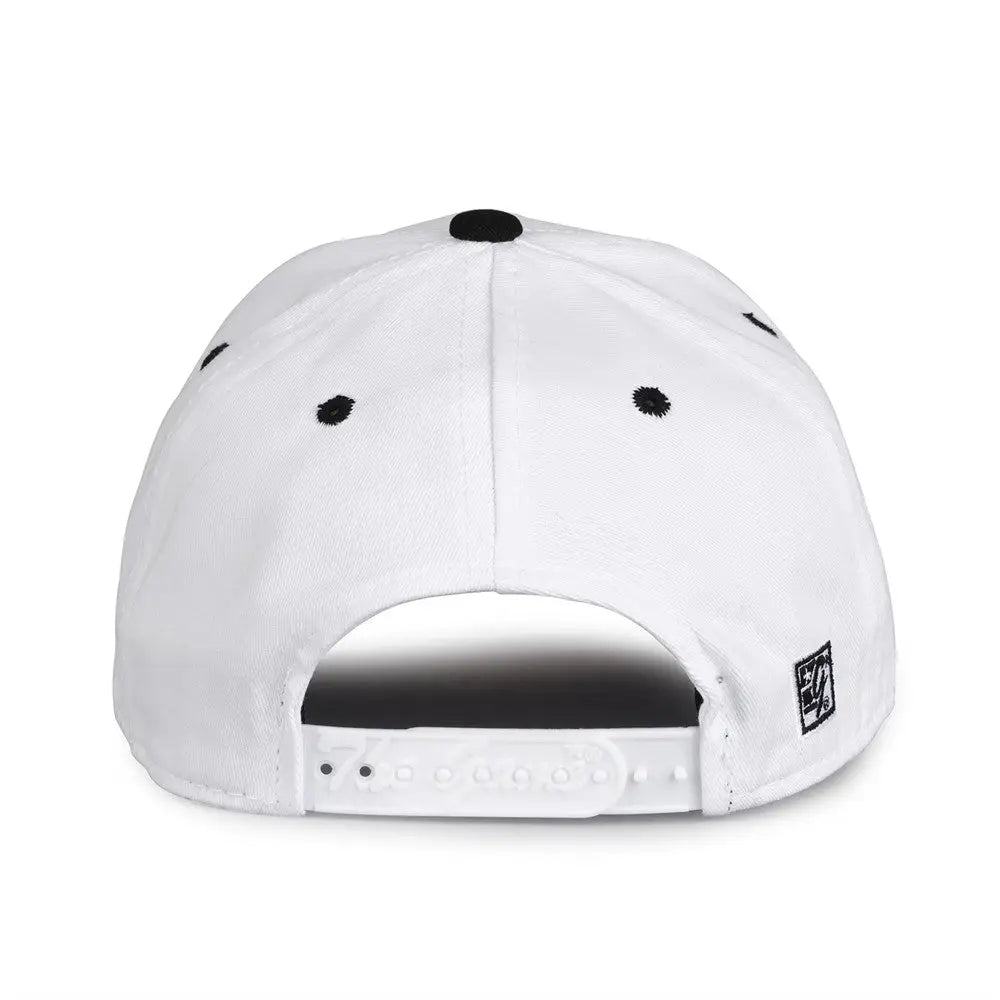 The Game GB2016 White Snapback Cotton Twill Cap - White Black - White Black / 6 7/8’’ - 7 5/8’’