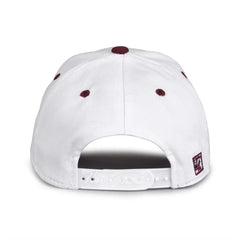 The Game GB2016 White Snapback Cotton Twill Cap - White Maroon - White Maroon / 6 7/8’’ - 7 5/8’’