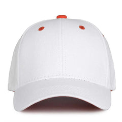The Game GB2016 White Snapback Cotton Twill Cap - White Orange - White Orange / 6 7/8’’ - 7 5/8’’