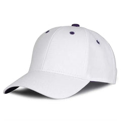 The Game GB2016 White Snapback Cotton Twill Cap - White Purple - White Purple / 6 7/8’’ - 7 5/8’’