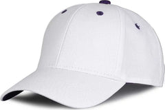 The Game GB2016 White Snapback Cotton Twill Cap - White Purple - White Purple / 6 7/8’’ - 7 5/8’’