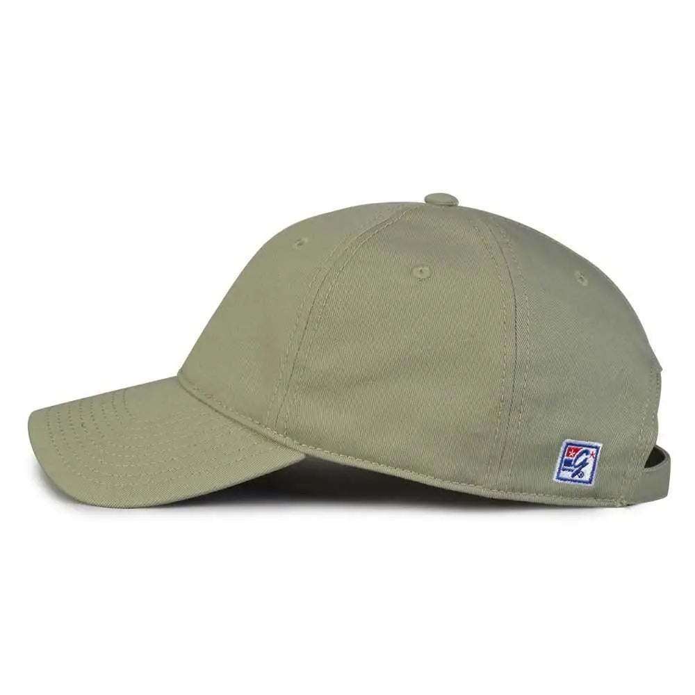 The Game GB210 Classic Relaxed Garment Washed Twill Cap - Avocado - Gray / 6 7/8’’ - 7 5/8’’