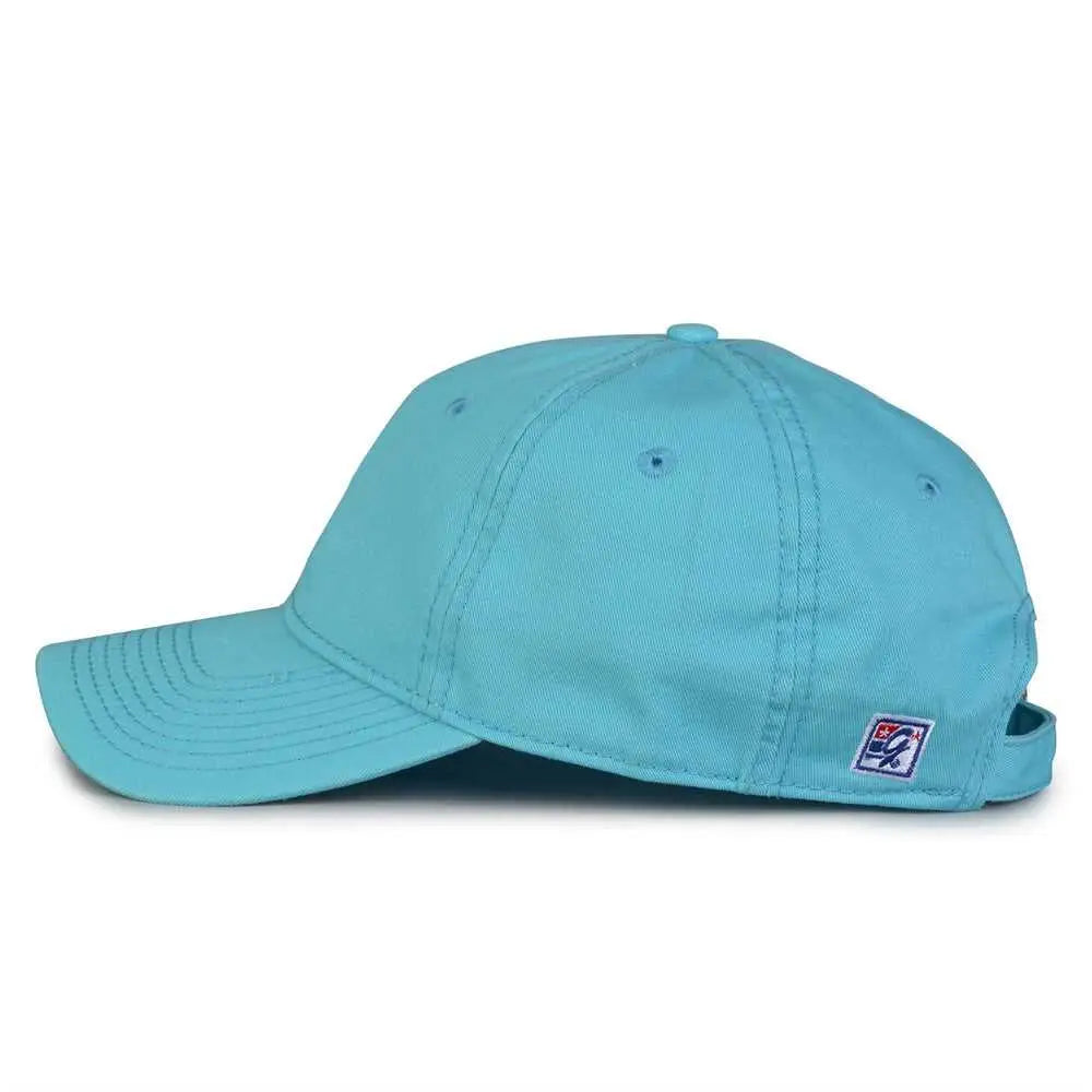 The Game GB210 Classic Relaxed Garment Washed Twill Cap - Blue Taffy - Teal / 6 7/8’’ - 7 5/8’’