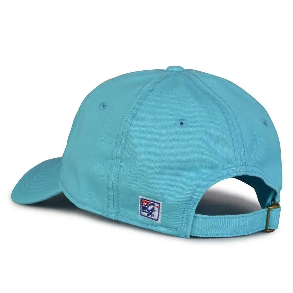 The Game GB210 Classic Relaxed Garment Washed Twill Cap - Blue Taffy - Teal / 6 7/8’’ - 7 5/8’’