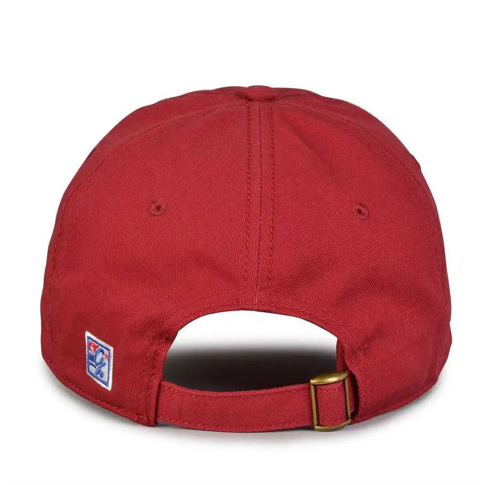 The Game GB210 Classic Relaxed Garment Washed Twill Cap - Cardinal - Cardinal / 6 7/8’’ - 7 5/8’’