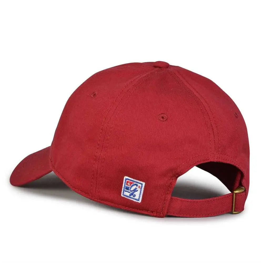 The Game GB210 Classic Relaxed Garment Washed Twill Cap - Cardinal - Cardinal / 6 7/8’’ - 7 5/8’’