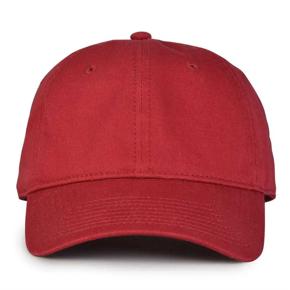 The Game GB210 Classic Relaxed Garment Washed Twill Cap - Cardinal - Cardinal / 6 7/8’’ - 7 5/8’’