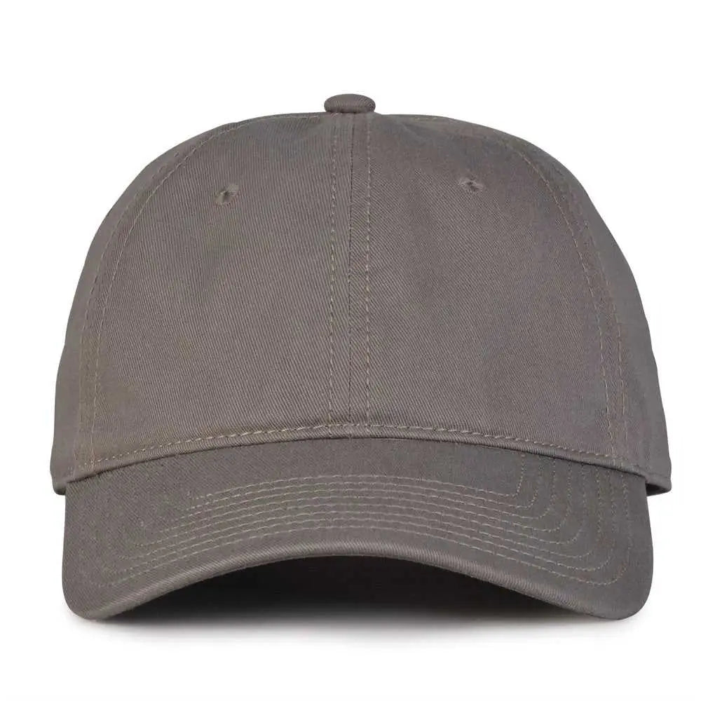 The Game GB210 Classic Relaxed Garment Washed Twill Cap - Charcoal - Dark Gray / 6 7/8’’ - 7 5/8’’