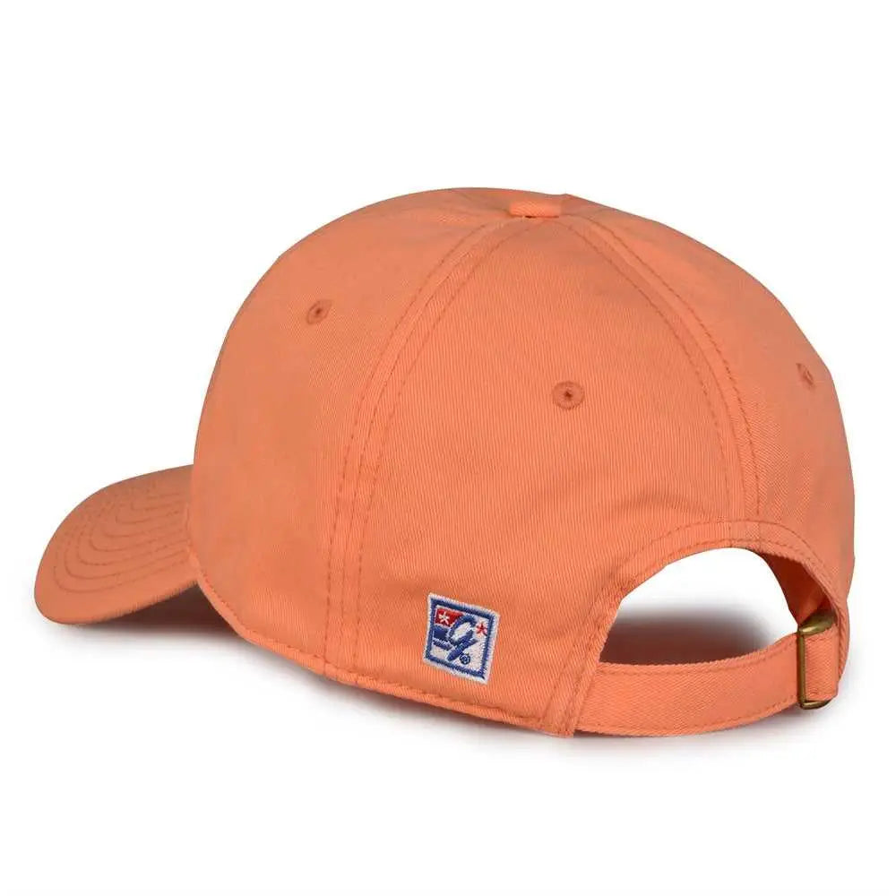 The Game GB210 Classic Relaxed Garment Washed Twill Cap - Hot Coral - Coral / 8 7/8’’ - 7 5/8’’