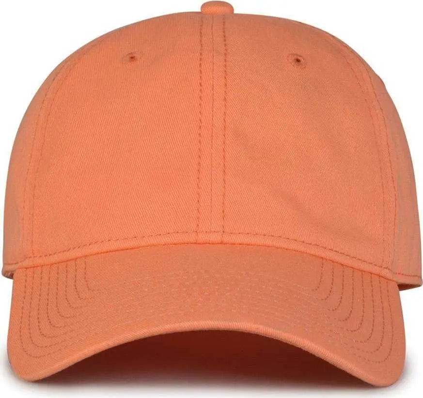 The Game GB210 Classic Relaxed Garment Washed Twill Cap - Hot Coral - Coral / 8 7/8’’ - 7 5/8’’