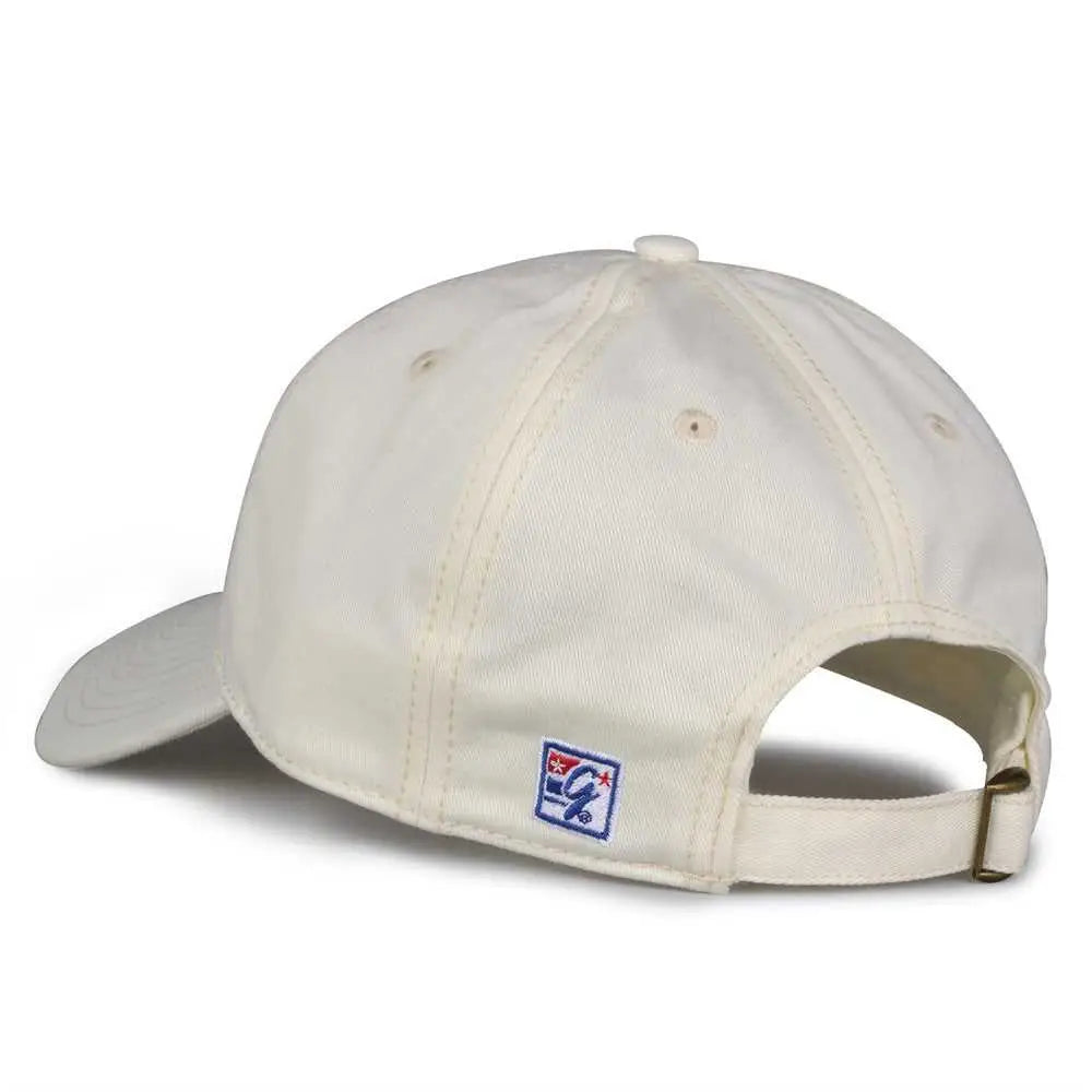 The Game GB210 Classic Relaxed Garment Washed Twill Cap - Ivory - Ivory / 6 7/8’’ - 7 5/8’’
