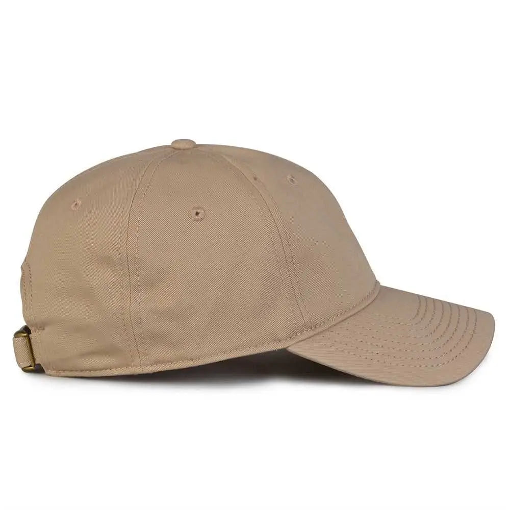 The Game GB210 Classic Relaxed Garment Washed Twill Cap - Khaki - Khaki / 6 7/8’’ - 7 5/8’’