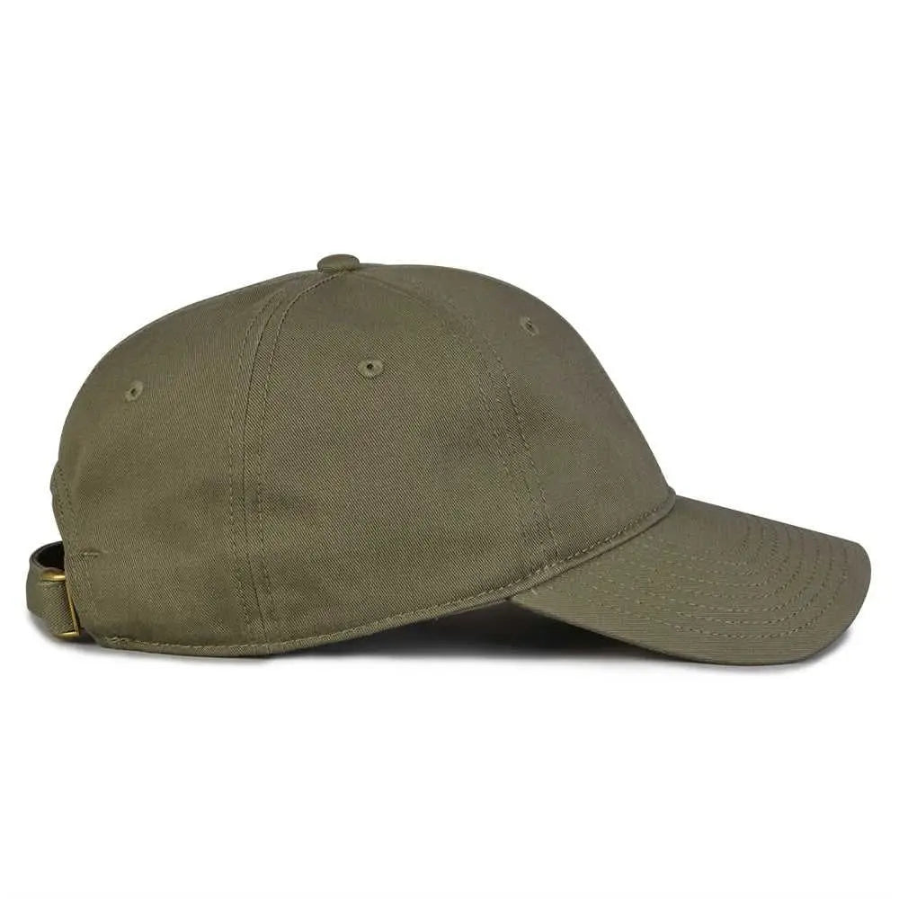 The Game GB210 Classic Relaxed Garment Washed Twill Cap - Light Olive - Olive / 6 7/8’’ - 7 5/8’’
