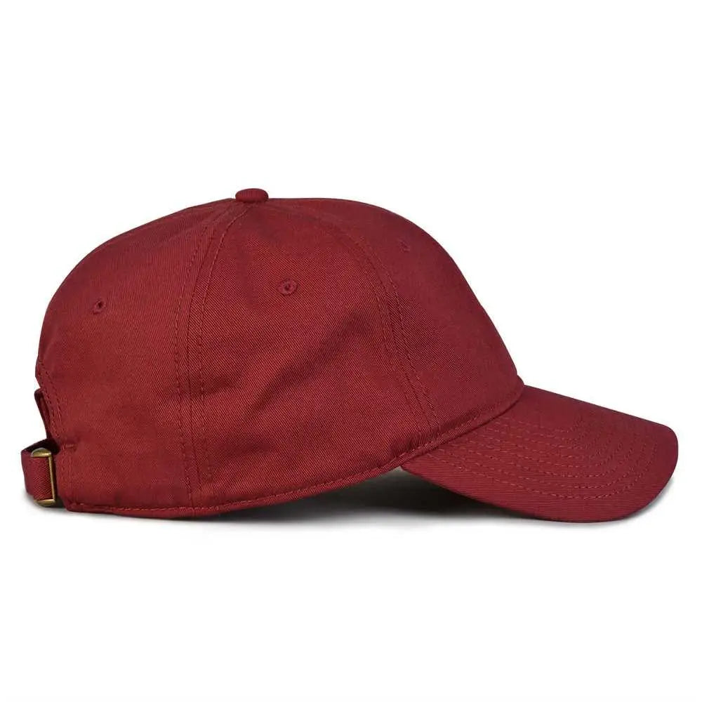 The Game GB210 Classic Relaxed Garment Washed Twill Cap - Maroon - Maroon / 6 7/8’’ - 7 5/8’’