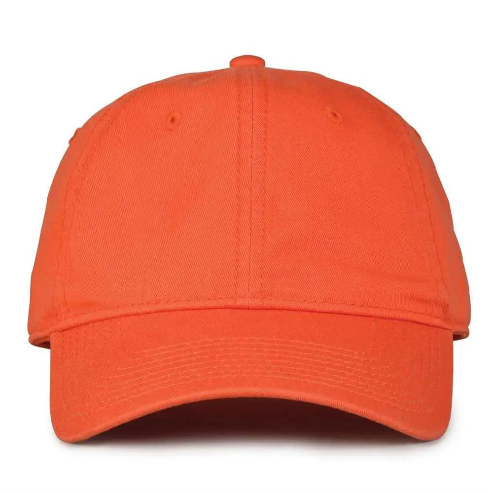 The Game GB210 Classic Relaxed Garment Washed Twill Cap - Orange - Orange / 6 7/8’’ - 7 5/8’’