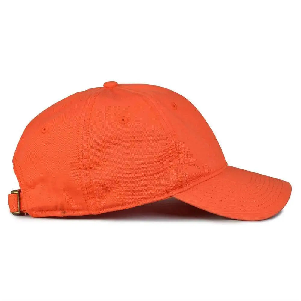 The Game GB210 Classic Relaxed Garment Washed Twill Cap - Orange - Orange / 6 7/8’’ - 7 5/8’’