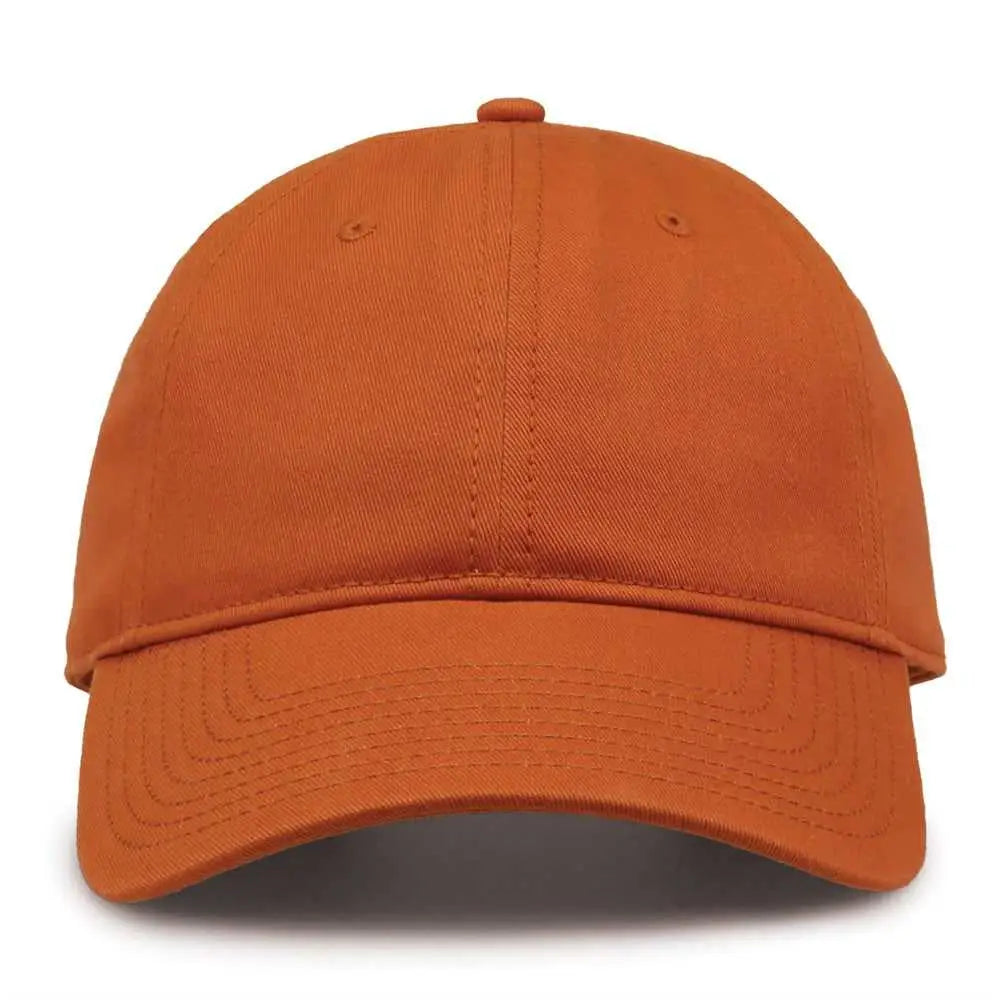 The Game GB210 Classic Relaxed Garment Washed Twill Cap - Orange Tea - Burnt Orange / 6 7/8’’ - 7 5/8’’