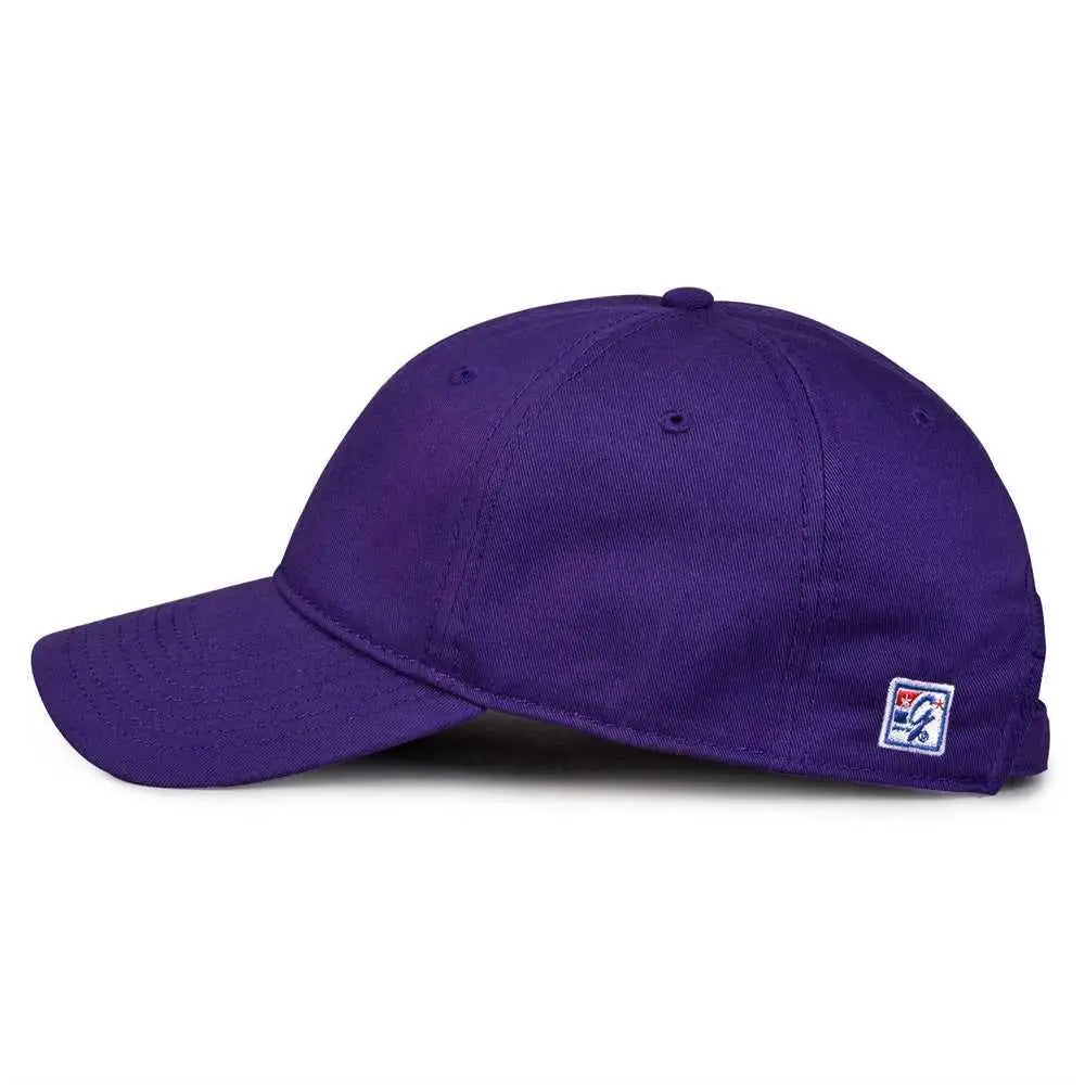 The Game GB210 Classic Relaxed Garment Washed Twill Cap - Purple - Purple / 6 7/8’’ - 7 5/8’’