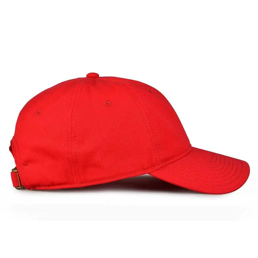 The Game GB210 Classic Relaxed Garment Washed Twill Cap - Red - Red / 6 7/8’’ - 7 5/8’’