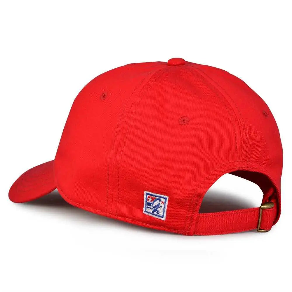 The Game GB210 Classic Relaxed Garment Washed Twill Cap - Red - Red / 6 7/8’’ - 7 5/8’’