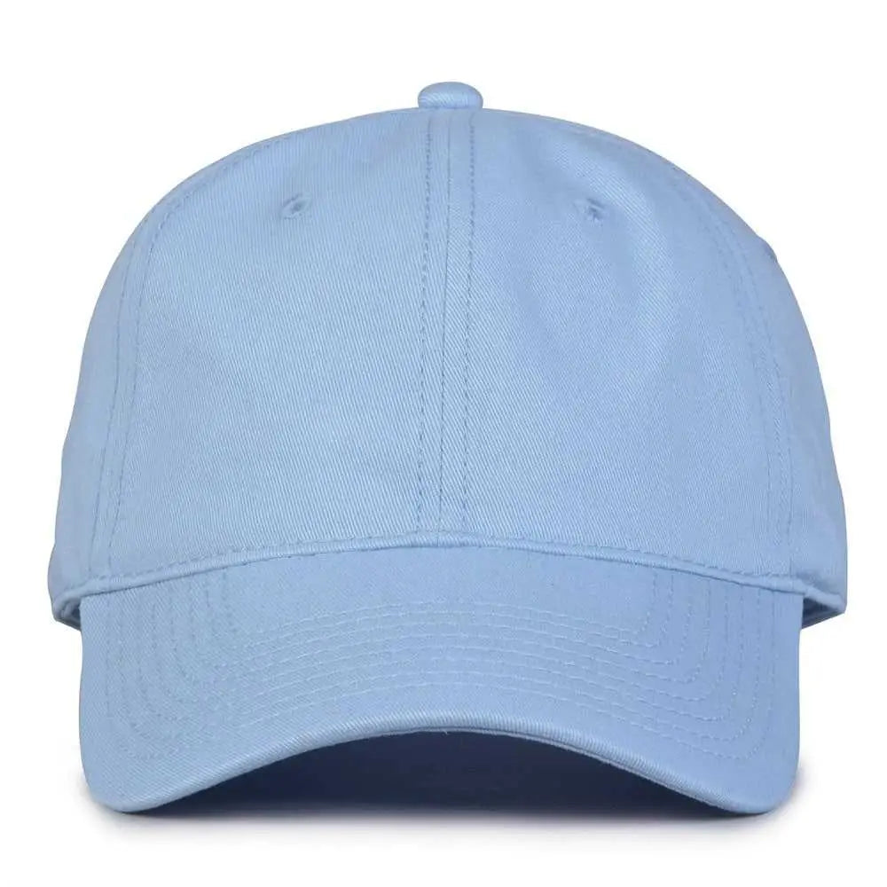 The Game GB210 Classic Relaxed Garment Washed Twill Cap - Snow Cone - Columbia Blue / 6 7/8’’ - 7 5/8’’