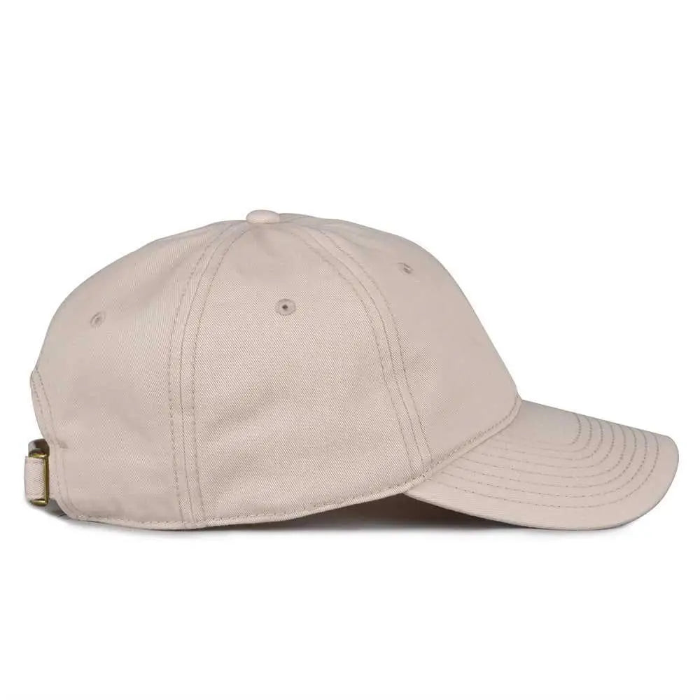 The Game GB210 Classic Relaxed Garment Washed Twill Cap - Stone - Sand / 6 7/8’’ - 7 5/8’’