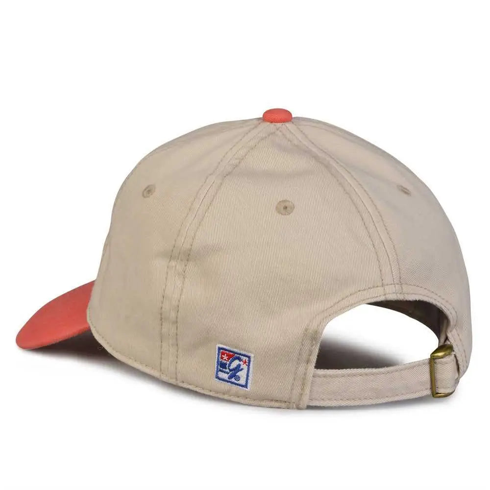 The Game GB210 Classic Relaxed Garment Washed Twill Cap - Stone Nantuck Red - Sand Red / 6 7/8’’ - 7 5/8’’
