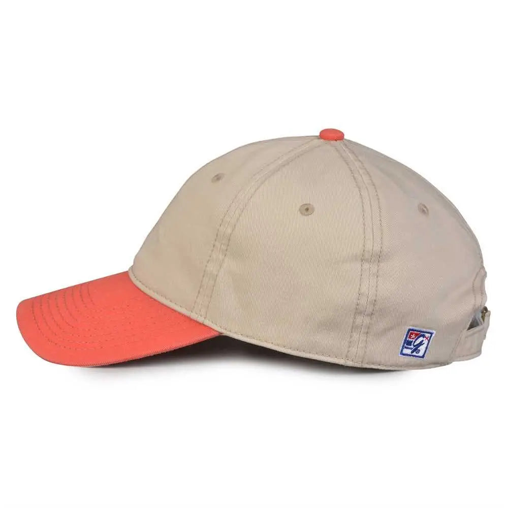 The Game GB210 Classic Relaxed Garment Washed Twill Cap - Stone Nantuck Red - Sand Red / 6 7/8’’ - 7 5/8’’