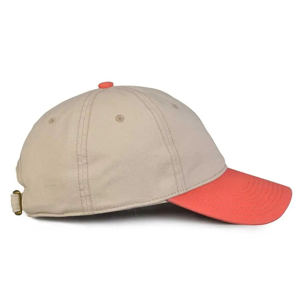 The Game GB210 Classic Relaxed Garment Washed Twill Cap - Stone Nantuck Red - Sand Red / 6 7/8’’ - 7 5/8’’