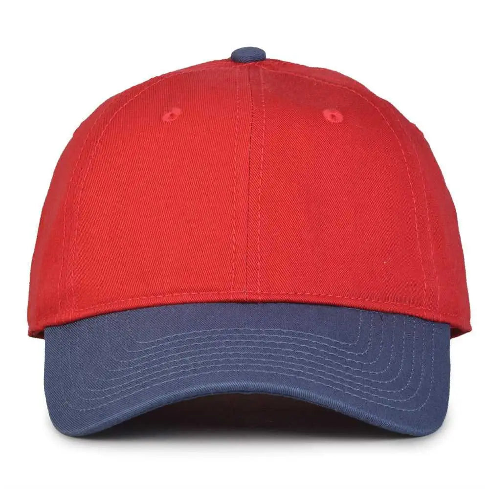 The Game GB210 Classic Relaxed Garment Washed Twill Cap - Vintage Red Vintage Blue - Red Blue / 6 7/8’’ - 7 5/8’’
