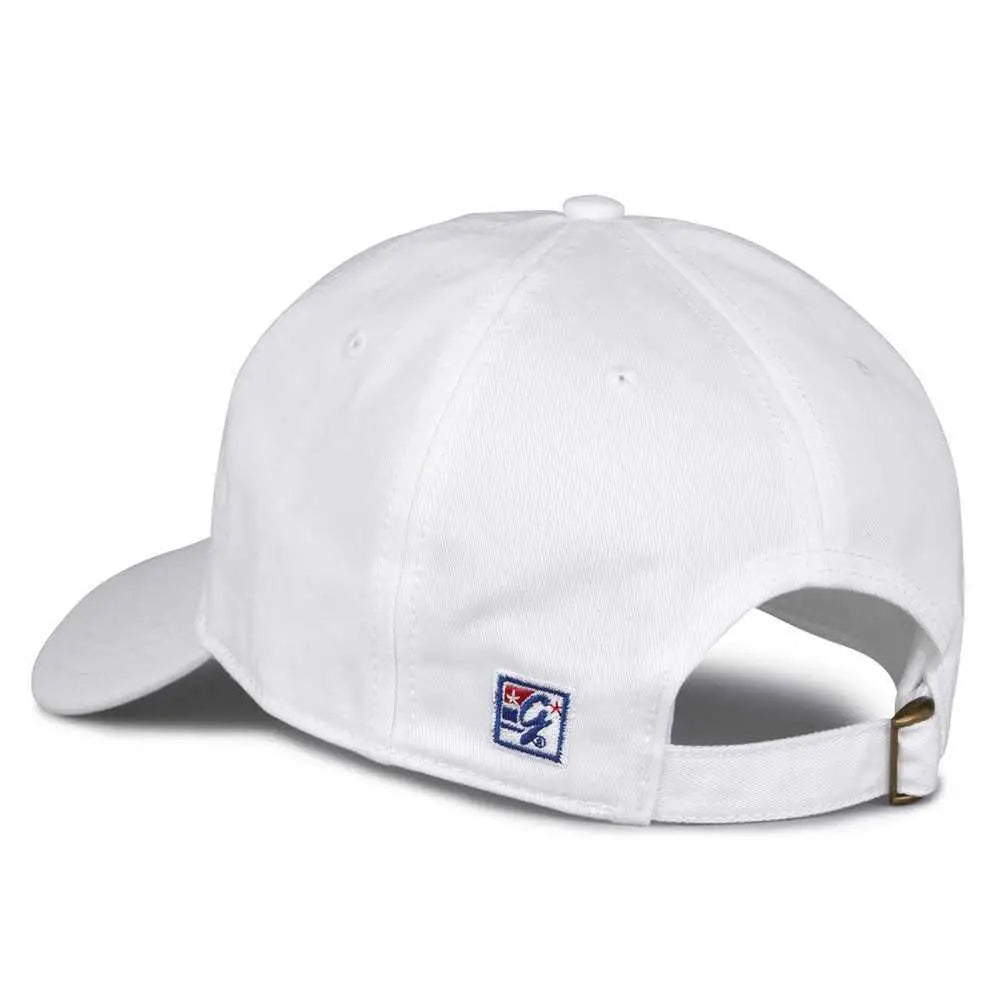 The Game GB210 Classic Relaxed Garment Washed Twill Cap - White - White / 6 7/8’’ - 7 5/8’’