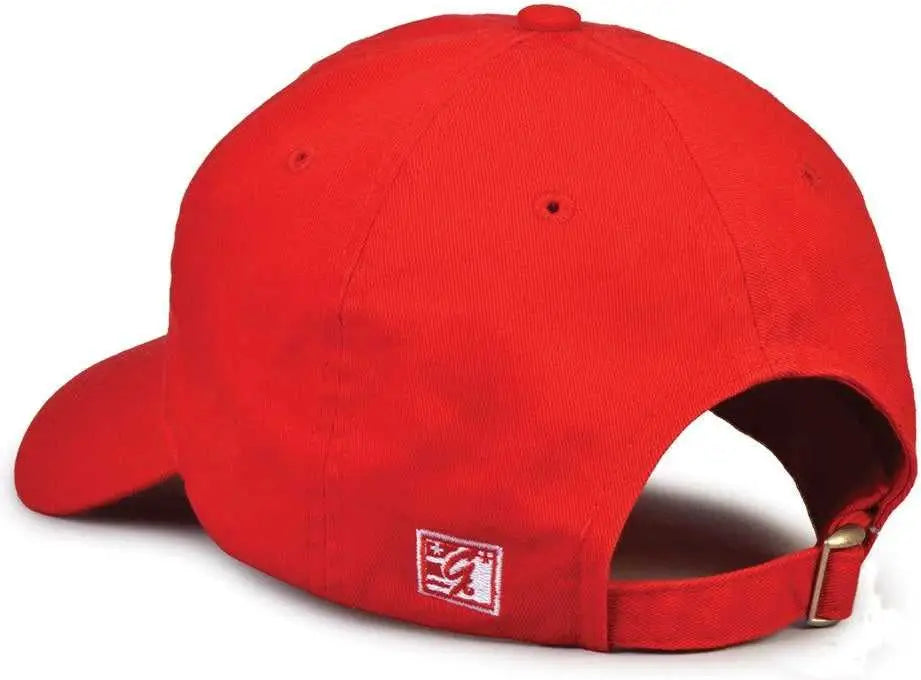 The Game GB310 Dad Cap - Red - Red / OSFM
