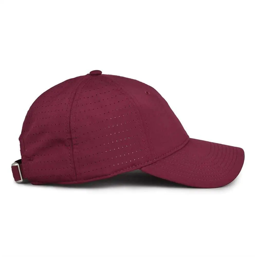 The Game GB424 Perforated GameChanger Cap - Dark Maroon - Maroon / 6 7/8’’ - 7 5/8’’