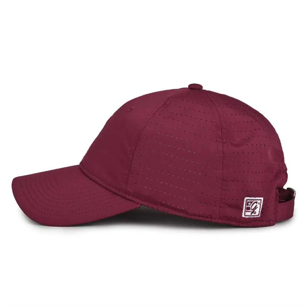 The Game GB424 Perforated GameChanger Cap - Dark Maroon - Maroon / 6 7/8’’ - 7 5/8’’