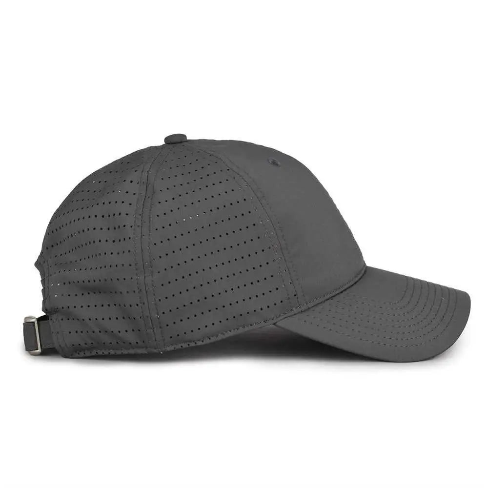 The Game GB424 Perforated GameChanger Cap - Graphite - Dark Gray / 6 7/8’’ - 7 5/8’’