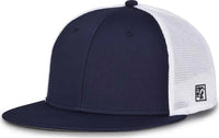 The Game GB437 Diamond Mesh Cap - Navy White - Navy White / 6 1/2’’ - 6 3/4’’