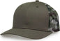 The Game GB452C Camo Everyday Trucker Cap - Olive Camo - Olive / One Size Fits Most