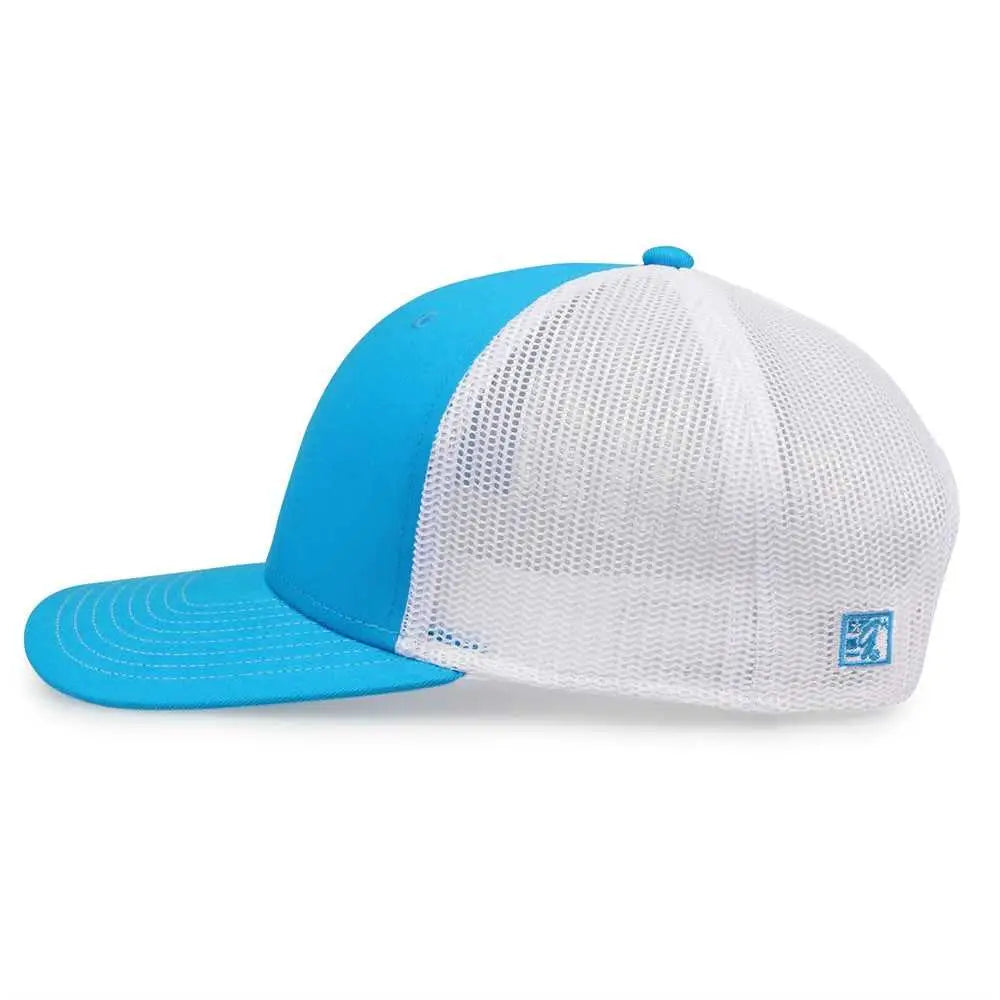 The Game GB452E Everyday Trucker Cap - Aqua White - Aqua White / 6 7/8’’ - 7 5/8’’