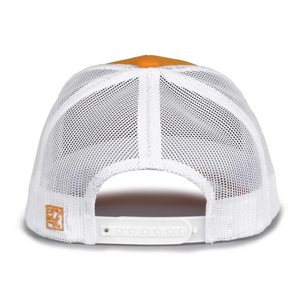 The Game GB452E Everyday Trucker Cap - Athletic Gold White - Gold White / 6 7/8’’ - 7 5/8’’