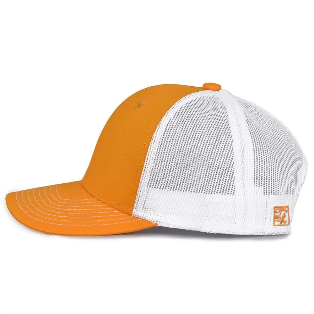 The Game GB452E Everyday Trucker Cap - Athletic Gold White - Gold White / 6 7/8’’ - 7 5/8’’