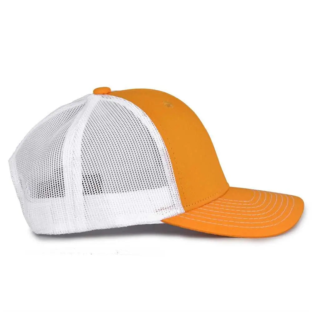 The Game GB452E Everyday Trucker Cap - Athletic Gold White - Gold White / 6 7/8’’ - 7 5/8’’