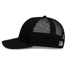 The Game GB452E Everyday Trucker Cap - Black Black - Black / 6 7/8’’ - 7 5/8’’