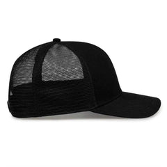 The Game GB452E Everyday Trucker Cap - Black Black - Black / 6 7/8’’ - 7 5/8’’