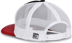 The Game GB452E Everyday Trucker Cap - Black Red - Black Red / 6 7/8’’ - 7 5/8’’