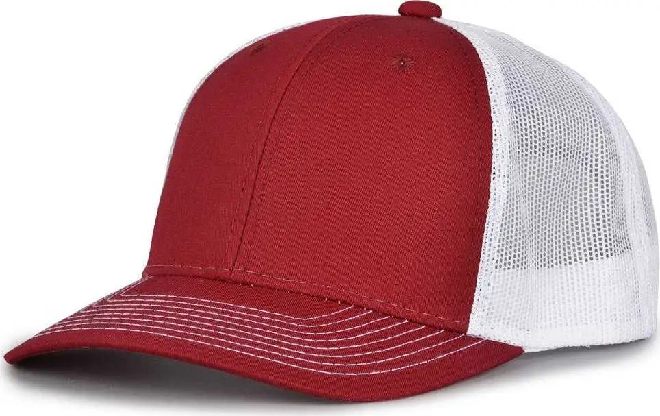 The Game GB452E Everyday Trucker Cap - Cardinal White - Cardinal White / 6 7/8’’ - 7 5/8’’