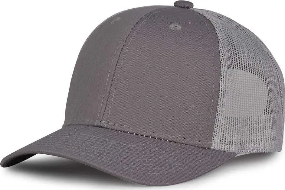The Game GB452E Everyday Trucker Cap - Charcoal Gray - Dark Gray / 6 7/8’’ - 7 5/8’’