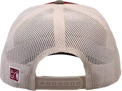 The Game GB452E Everyday Trucker Cap - Cinnamon Red/ Olive Green/ Stone - Cinnamon Red/ Olive Green/ Stone / 6 7/8’’