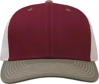 The Game GB452E Everyday Trucker Cap - Cinnamon Red/ Olive Green/ Stone - Cinnamon Red/ Olive Green/ Stone / 6 7/8’’