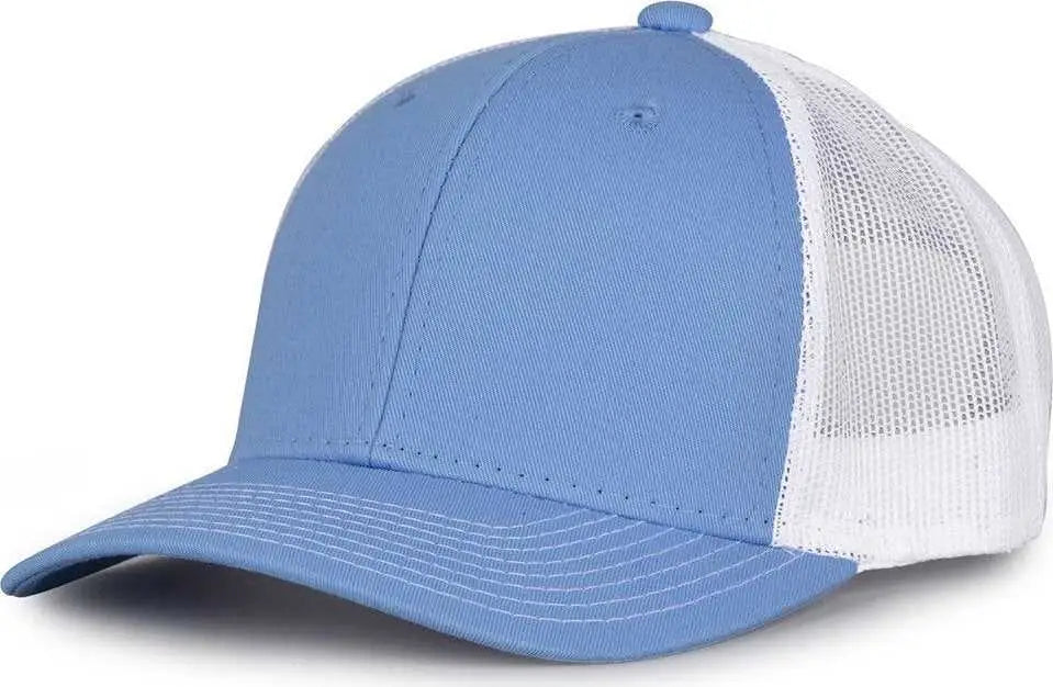 The Game GB452E Everyday Trucker Cap - Columbia Blue White - Columbia Blue White / 6 7/8’’ - 7 5/8’’