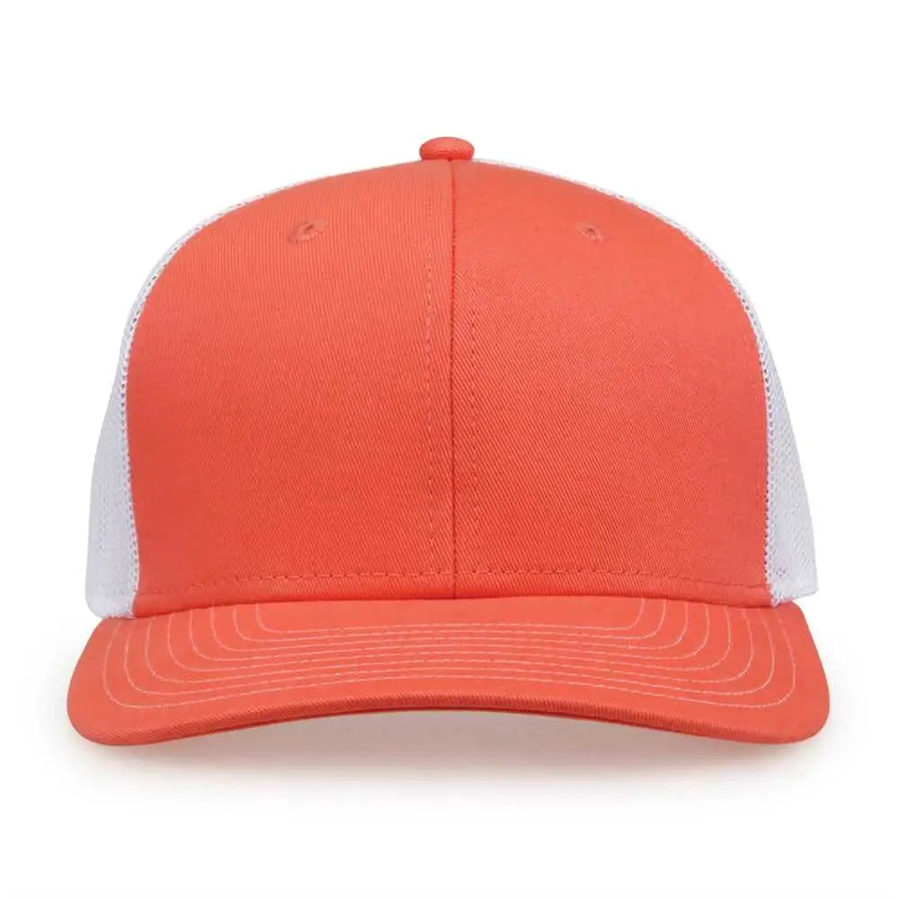 The Game GB452E Everyday Trucker Cap - Coral White - Coral White / 6 7/8’’ - 7 5/8’’